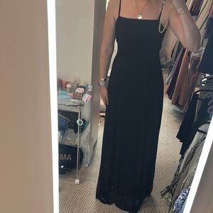 Show Me Your MuMu Black Spaghetti Strap Slip Maxi Dress